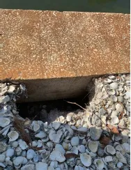 seawall crack repair
